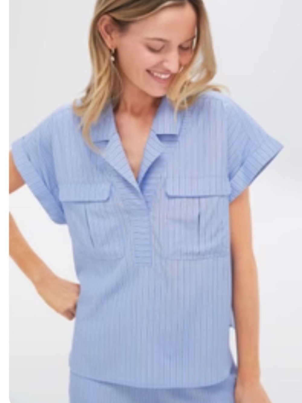 Tuckernuck Cornflower Blue Scottie Shirt & Nolan Short Set Size Small NWT - Picture 2 of 8